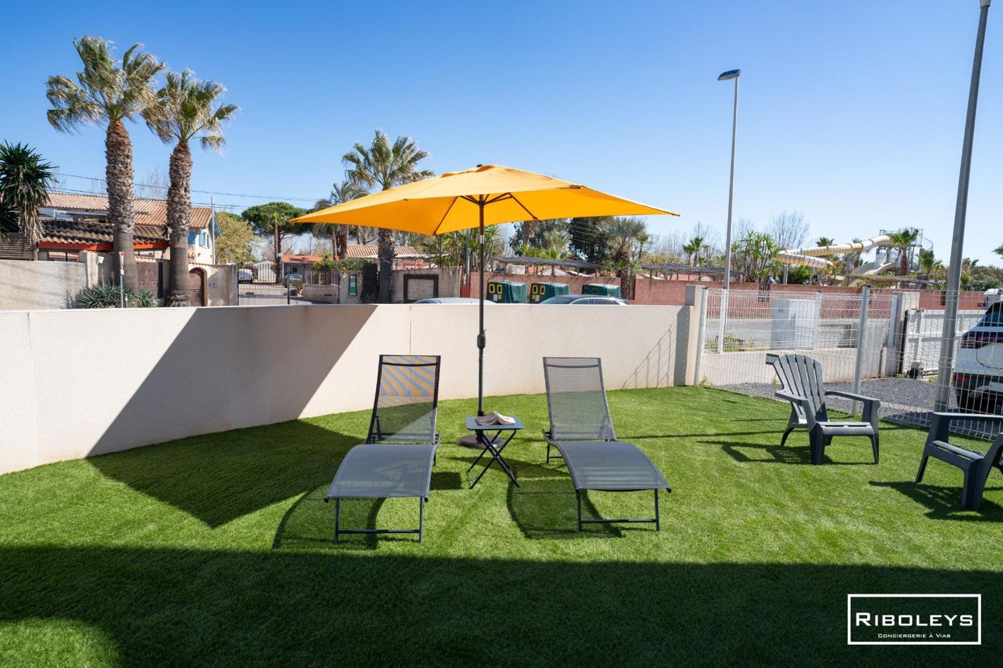 Grand T3 Neuf Climatise Avec Wifi A 100M De La Plage Vias Bagian luar foto
