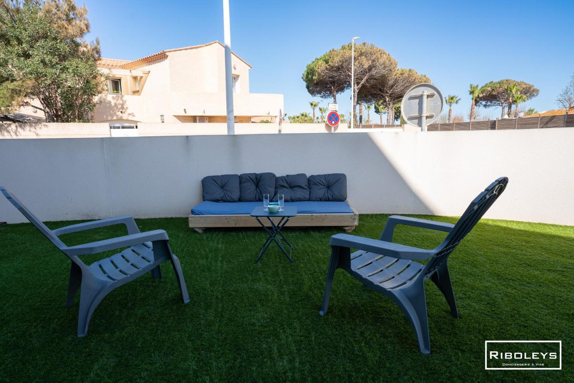 Grand T3 Neuf Climatise Avec Wifi A 100M De La Plage Vias Bagian luar foto