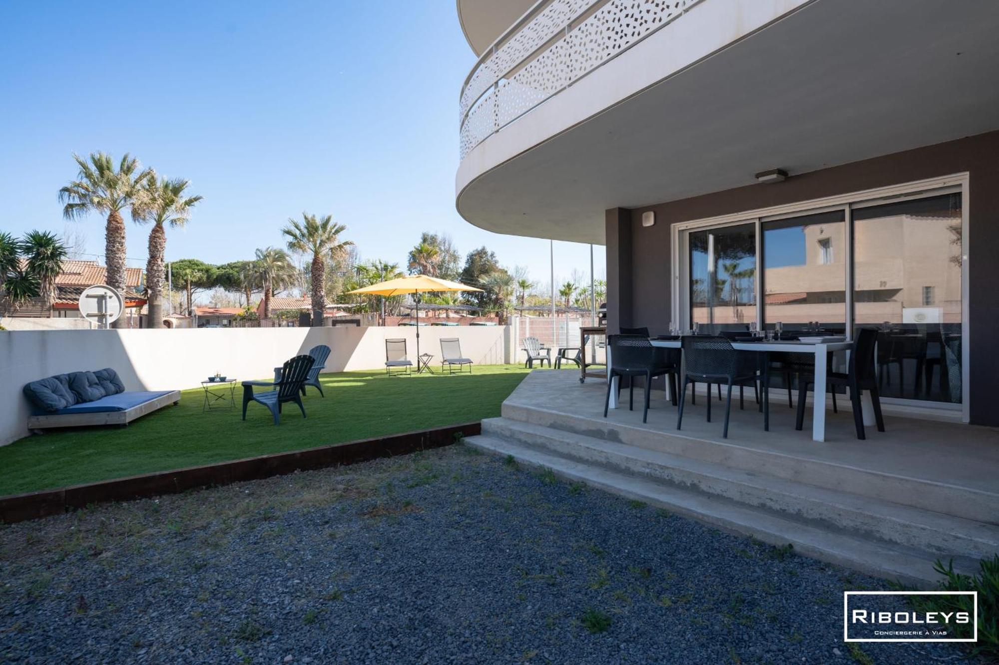 Grand T3 Neuf Climatise Avec Wifi A 100M De La Plage Vias Bagian luar foto
